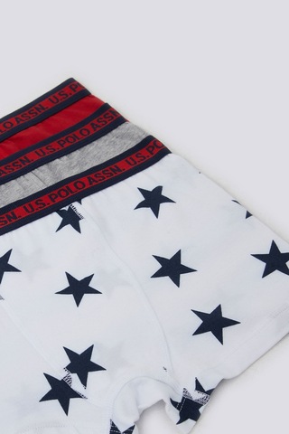 U.s. Polo Assn. Erkek Çocuk Beyaz Boxer 5274-32245 Beyaz