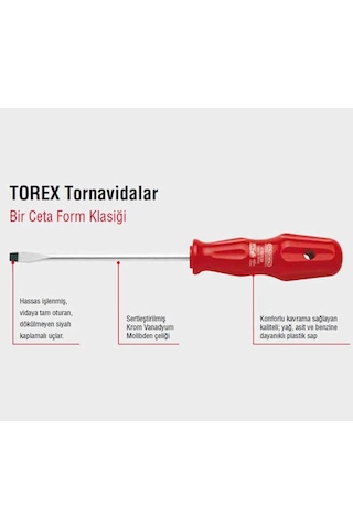 Ceta Form 1355M Torex Lokma Uçlu Tornavida 55 x 125 MM
