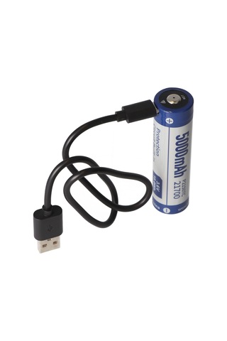 21700 li-Ion Pil 5000 Mah li-Ion 3.7V - 3.6V 76 2x21.4MM Pcb Korumalı Usb-C Şarj Seçeneği Dahil P2150Tc