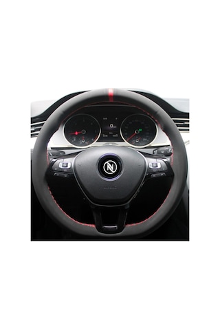 Oto Direksiyon Kılıfı Alcantara Model Alcantra Kırmızı Dikişli (419013664)