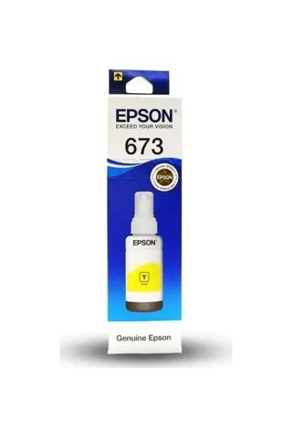 Delux Serisi Renkli Malzeme Dolum Epson T6734 Yellow İnkjet Mürekkep Kartuşu
