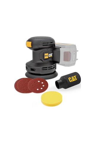 Cat DX42B 18Volt 125MM Profesyonel Devir Ayarlı Eksantrik Zımpara (Akü Dahil Değildir )