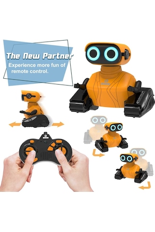 Remoking Rc Robot Çocuk Oyuncağı, Ses Ve Işıklı Uzaktan Kumandalı Robot Akıllı Oyuncaklar Kod 003673