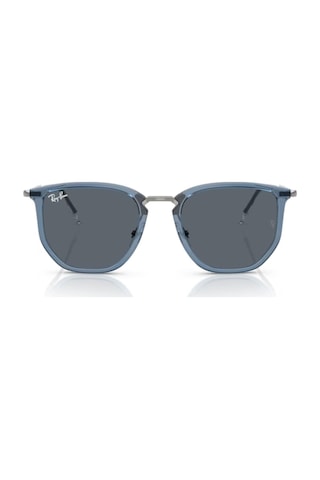 Ray-Ban Rb 4451 6803r5 53 Unisex Geometrik Şeffaf Mavi Kombine Güneş Gözlüğü Mavi
