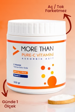 Pure C Vitamini Ascorbic Acid 500 Gr