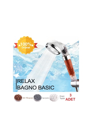 Relax Bagno Su Tasarruflu Arıtmalı Duş Başlığı - 3 Adet Diğer