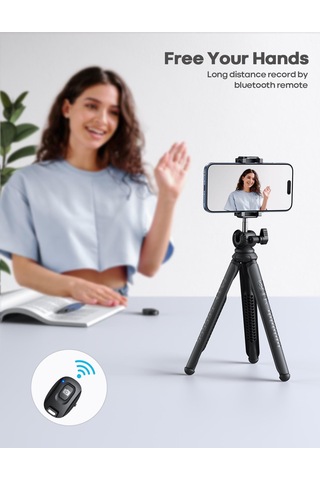 Lamicall Cep Telefonu Ve Kamera Uzaktan Kumandali Selfie Çubugu Tripod Sttp02
