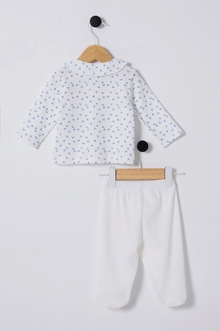 U.S. Polo Assn. U.s.polo Assn. Kız Bebek 2li Takım - Beyaz/mavi Beyaz/mavi