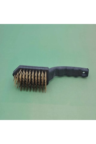 Metal Tel Fırça Plastik Saplı Pas Kir Sökme Temizleme Fırçası 1 Battery