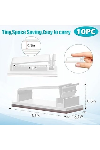 10 Adet Kendinden Yapışkanlı, Tutma Yeri, Tutucu, Dayanıklı Tutma Klipsleri, Tv İçin