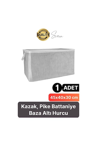 Çok Amaçlı Kazak Pike Battaniye Kıyafet Hurcu Dolap Düzenleyici Yerden Tasarruf Baza Altı Mini Boy Çok Renkli