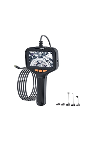 Işıklı Endoskop Kamerası, 4,3 İnç Ekranlı Hd 1080p Borescope 8 Ayarlanabilir Led Işık, 16,4 Ft Sert Kablolu Muayene Kamerası