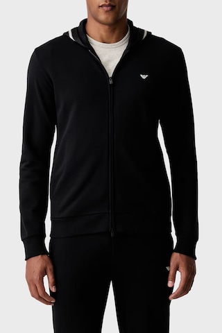 Emporio Armani Pamuklu Kapüşonlu Fermuarlı Sweat Erkek Sweat Em000653 Af25024 Uc001 Siyah