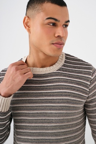 Loft Ekru Erkek Triko Ekru