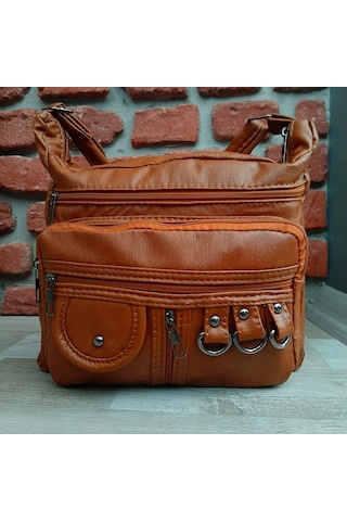 Bayan Çapraz Omuz Çantası Taba Gvn-0098 Taba