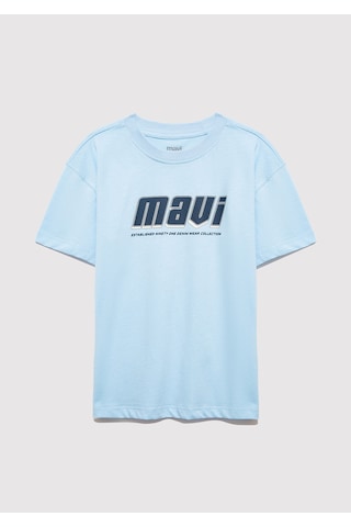 Mavi - Mavi Baskılı Mavi Tişört 6610412-70817 Mavi