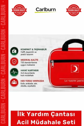 İlkyardımseti Medikal Araç Ev Ofis Kompakt Taşınabilir Medikal İlk Yardım Çantası Acil Müdahale Set