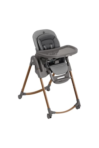 Maxi-Cosi Minla Plus 6'sı Bir Arada Ahşap Görünümlü 4 Tekerlekli Mama Sandalyesi Elegance Graphite