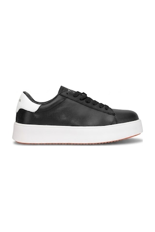 Lufian 121230053 Adel Kadın Hakiki Deri Klasik Sneaker Siyah