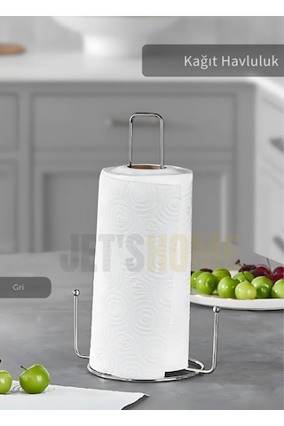 Jet's Home Kağıt Havluluk Paslanmaz Peçetelik Çelik Banyo Havluluk Düzenleyici Gri Gri