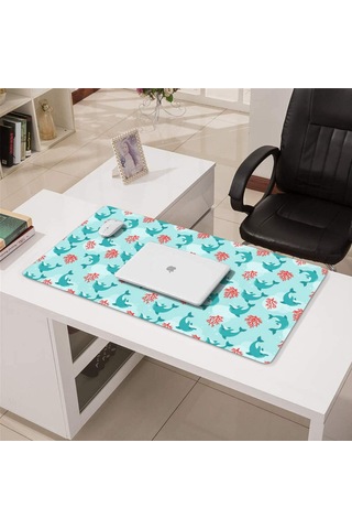 Dolphin Büyük Oyun Mouse Pad 31.5x15.7 Inch,masaüstü, Dizüstü Ve Kablosuz Fare İçin-a5