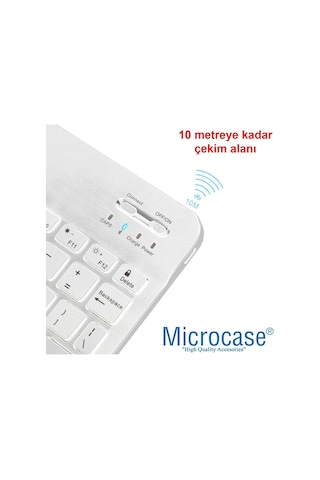 Tablet Telefonlar İçin Rgb Işıklı Şarjlı Bluetooth Klavye + Mouse Al4884 Siyah Diğer