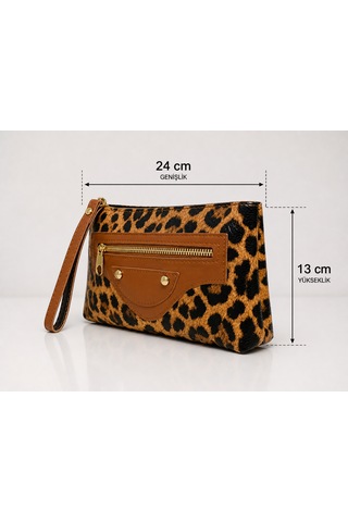Zeydila Leopar Desenli Kadın Cüzdan Cesur Ve Şık Stil