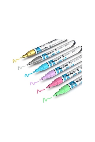 310 Akrilik Marker 2mm Set/2-120196 6 Lı
