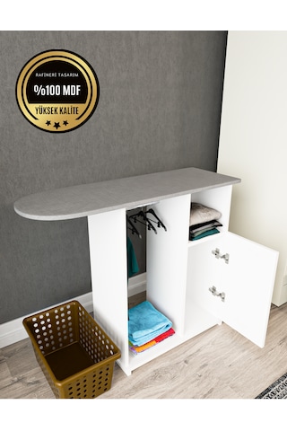 Event Dolaplı Askılı Ütü Masası Mdf