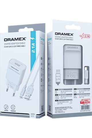 Dramex D21L 2.1A Lightning Şarj Cihazı