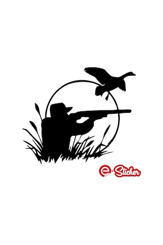 Avcı Hunter Oto Sticker Araba Cam Sticker (454014481)