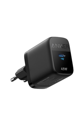Anker 313 Samsung PPS Destekli 45W USB-C Şarj Cihazı - A2643 - Siyah