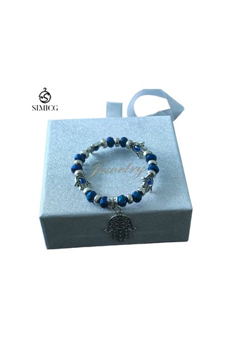 Hamsa Eli Bileklik Mavi