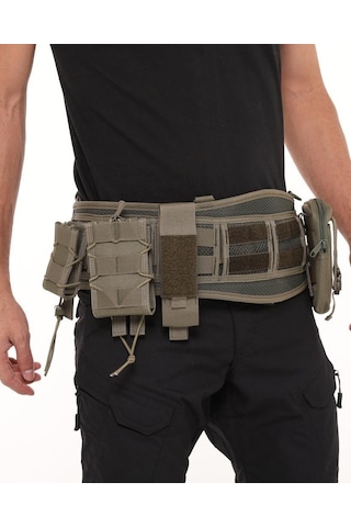 Terrien Özel Üretim Dağcılık Kamp Operasyon Single Sword Molle Kemer Çok Renkli