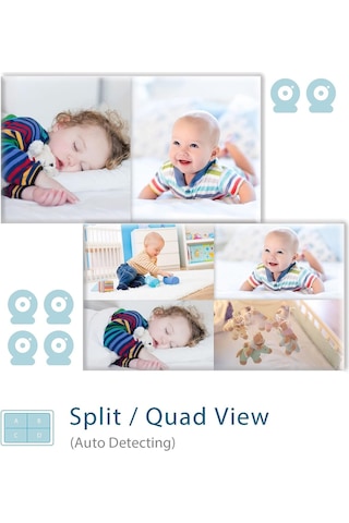 Moonybaby Trust 50 Düşük Emf Kablosuz Bebek Monitörü - 2 Kamera