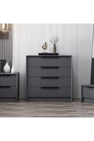 Kale Luxe 4ç Şifonyer - Antrasit