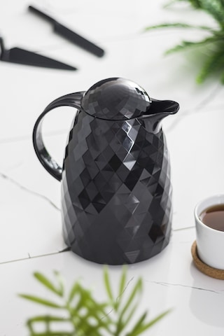 1 Lt Isı Yalıtımlı Çay Ve Soğuk Su Termosu Siyah-5738