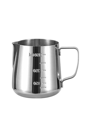 304 Çelik 350 Ml Kahve Süt Köpürtme Potu Sütlük Pitcher Cin502