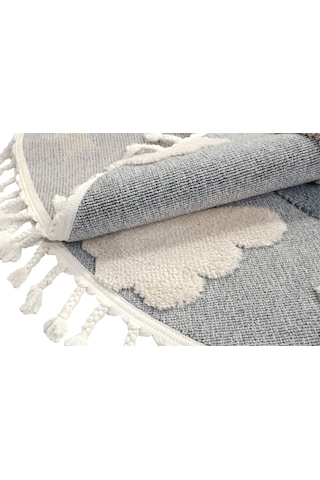 Dolce Vita Halı Kids 474 Space Yuvarlak Halı Mavi