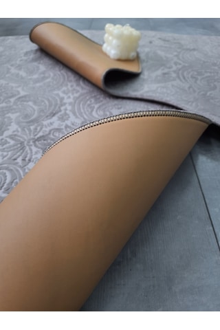 Bonny Home Ultrasoft Desenli 3lü Gri Klozet Takımı Banyo Halısı Gri