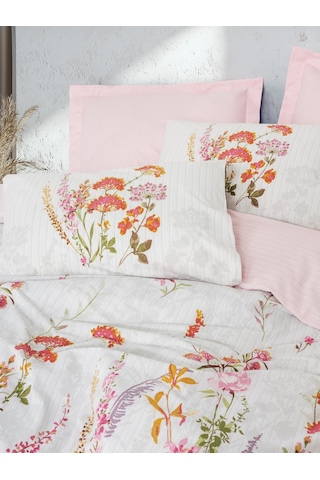Cotton Box Çift Kişilik Nevresim Takımı Lilura Pembe Pembe