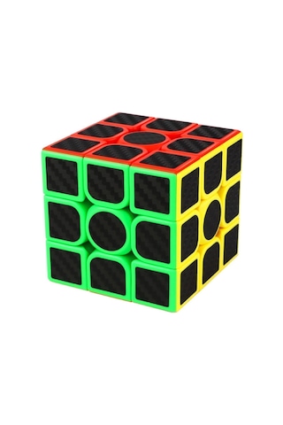 3x3x3 Professıonal Speed Cube Carbon Fıber - Karbon Fiber Profesyonel Rubik Zeka Sabır Küpü