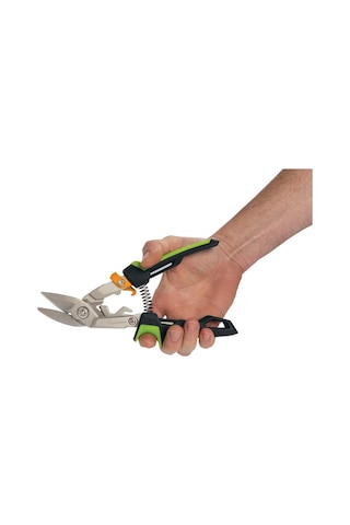 Fiskars 1027210 Powergear Metal Levha Makası -Offset Sağ Kesim