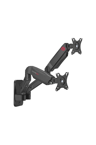 Go-5008 Ekonomi Yaylı Destekli Duvara Monte Çift Monitör Kolu Oyun Ve Ofis Kullanımı Için, 17" - 32", Her Kol 9 Kg'ya Ka
