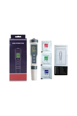 Tds 3 İn 1 Ph Sıcaklık Tds Ölçer Led'li Sıcaklık Göstergeli Su Test Cihazı