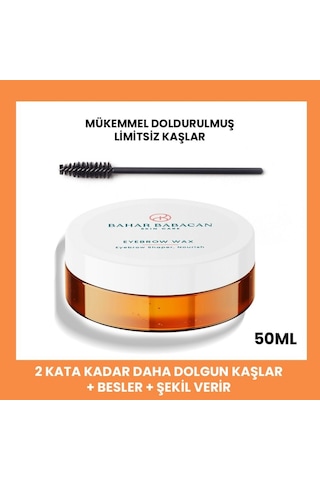 Bahar Babacan Kalıntı Bırakmayan Özel Dokulu Hacim Veren Kaş Sabitleyici ve Şekillendirici Wax 50 ML