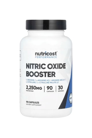 Nutricost Nitrik Oxıde Booster 2250mg, 90 Capsules - 750mg Pe... Aromasız