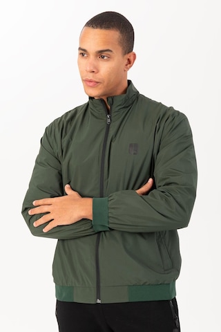 Maraton Sportswear Regular Erkek Dik Yaka Takma Kol Basic Yeşil Ceket 21871 YESIL Yeşil