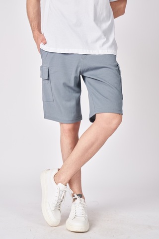 Defys Erkek Pamuk Karışımlı Oversize Bermuda Bazalt Gri - 632231293 Bazalt Gri