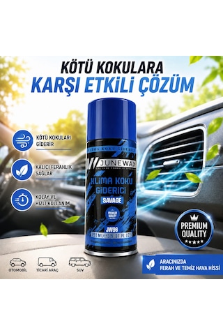 Klima Koku Giderici Bombası 150 Ml - Araç İçi Koku Giderici, Klima Temizleyici, Kalıcı Ferahlık Jeune Mor Koku Mavi
